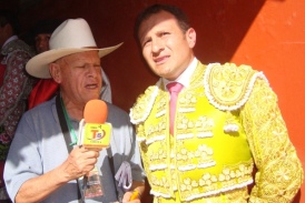 Don Pepe Villanueva con el Torero Colombiano: Hernn Ruz "El Gino "